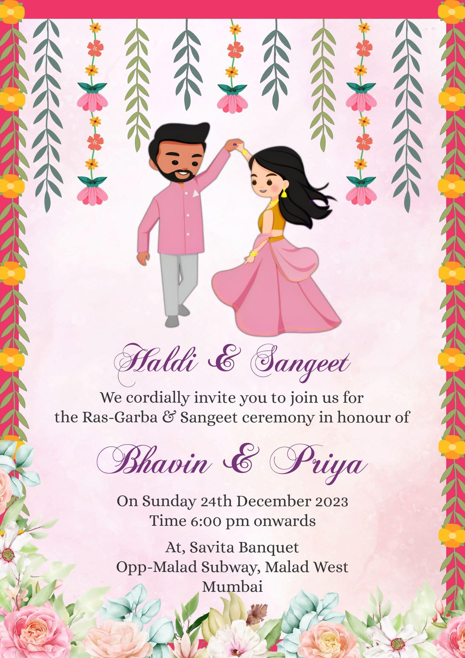wedding invitation message for friends